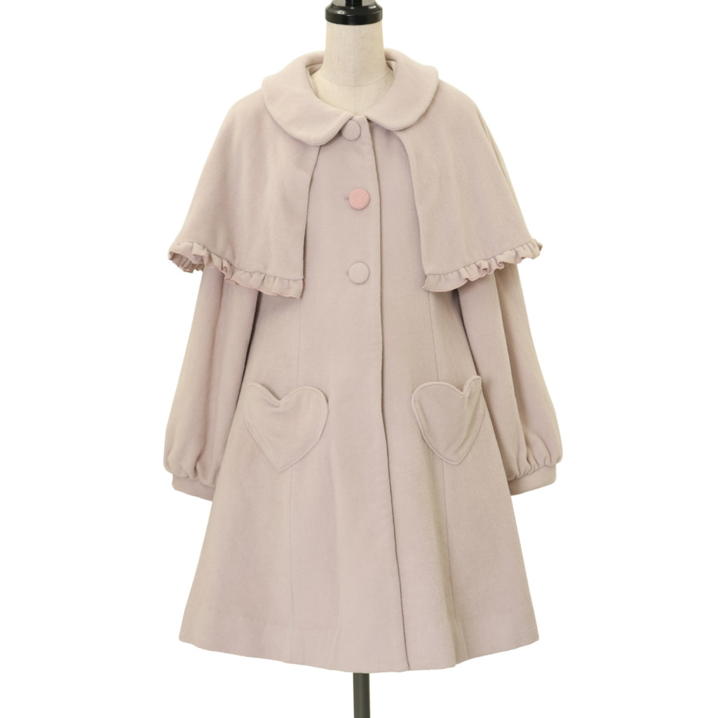 l*e様 mellfy memory アイボリーマイハニーリボンウールコート　M USED】【mellfy memory/Mサイズ】British Doll コート／ Lolime