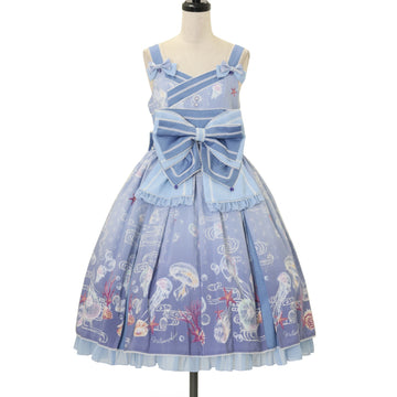 USED】シュガーブーケ~永遠の乙女の憧れ~柄ジャンパースカートⅠ USED】シュガーブーケ~永遠の乙女の憧れ~柄ジャンパースカートⅠ