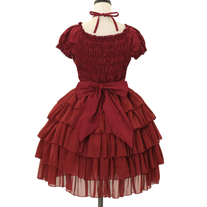 ピナ シフォンフリルワンピース USED】シフォンフリルワンピース | Pina sweetcollection | ロリータ