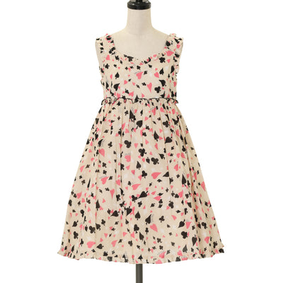 モワティエ　Lilyレースジャンパースカート 9号 USED】Lilyレースジャンパースカート（黒×青） | Moi-même-Moitié