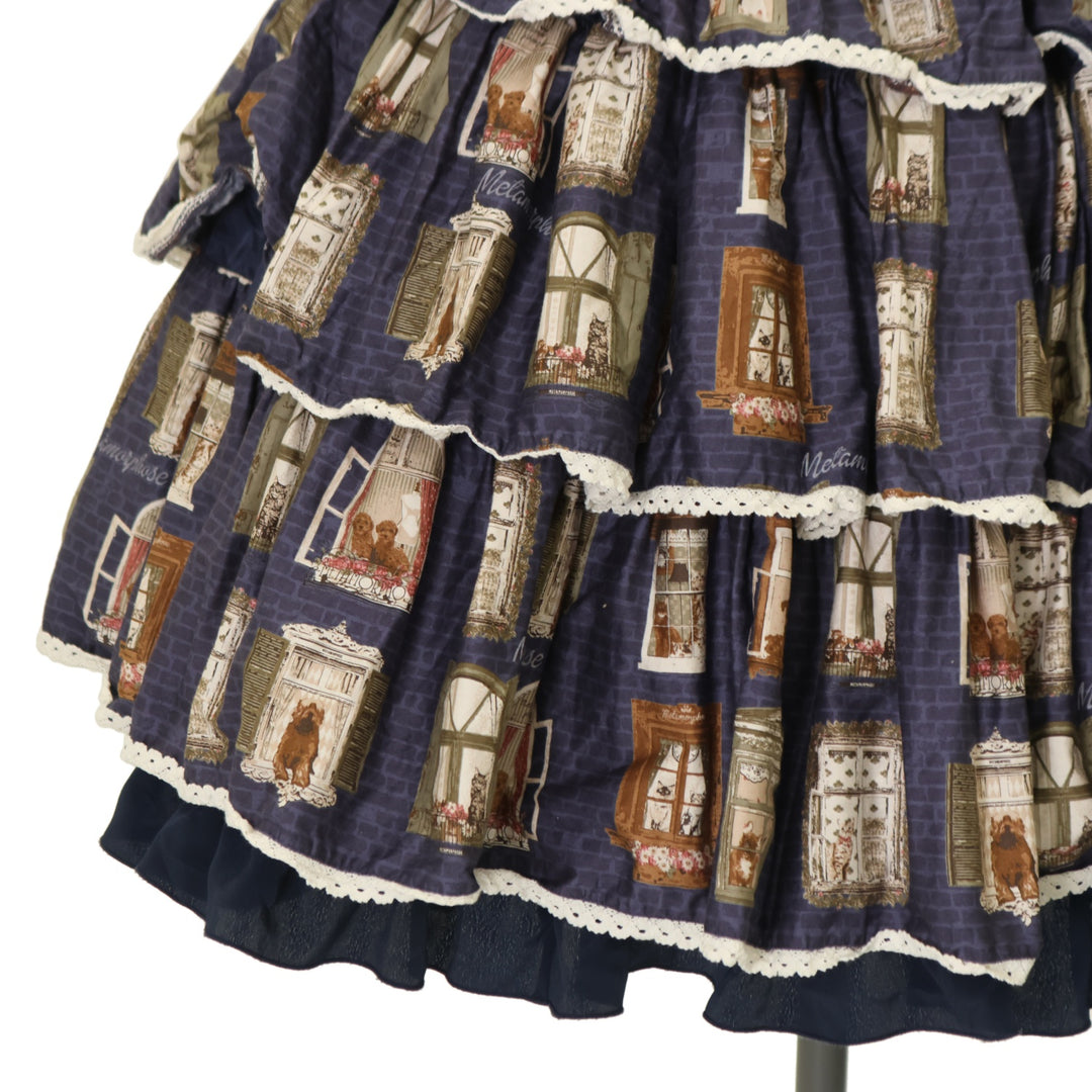 USED】Brick houseティアードジャンパースカート | metamorphose