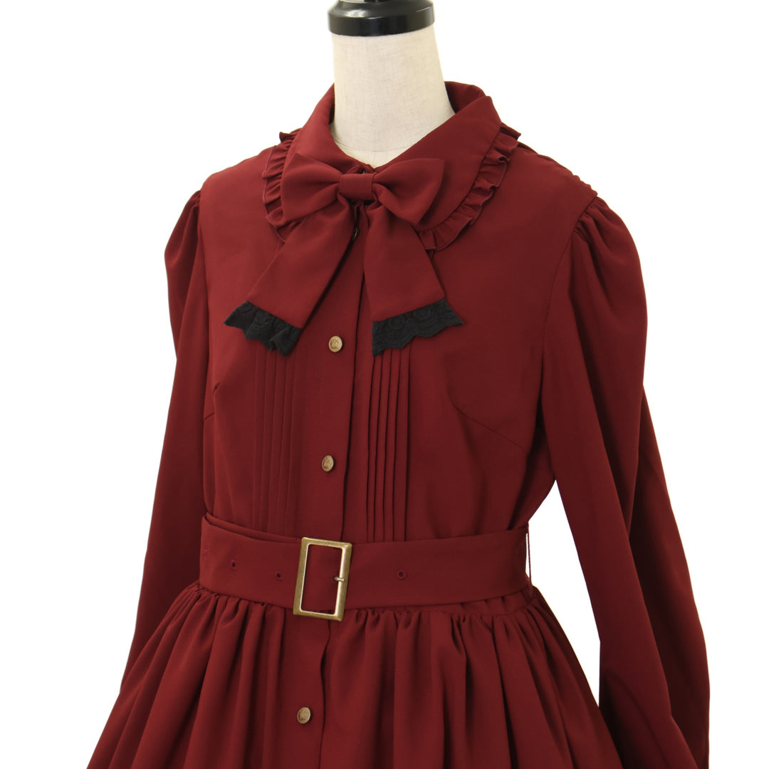 ATELIER-PIERROT ピンタックベルトワンピース　美品 USED】ピンタックベルトワンピース | ATELIER-PIERROT | ロリータ