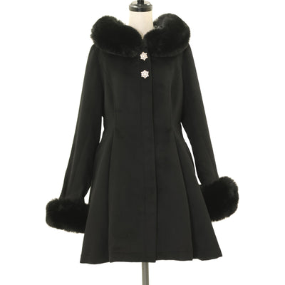 h.NAOTO FRILL ケープ付きうさぎ刺繍コート USED】FRILL ケープ付きうさぎ刺繍コート | h.NAOTO | ロリータ