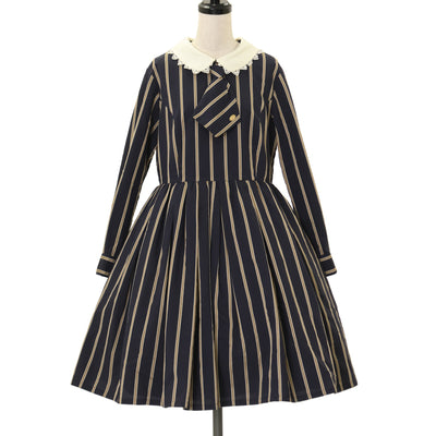 USED】【Mサイズ】金木犀スタンドカラーワンピース| Innocent World