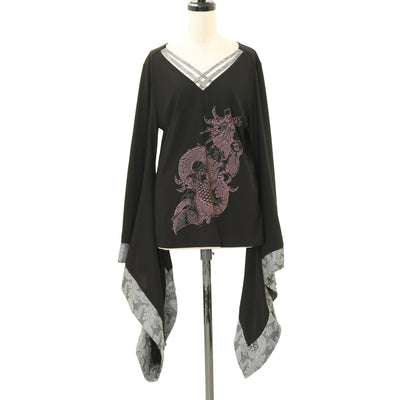 Moi-même-Moitié ラウンド切り替えカットソー　黒　新品 Moi-même-Moitié ラウンド切り替えカットソー 黒 新品 - メルカリ