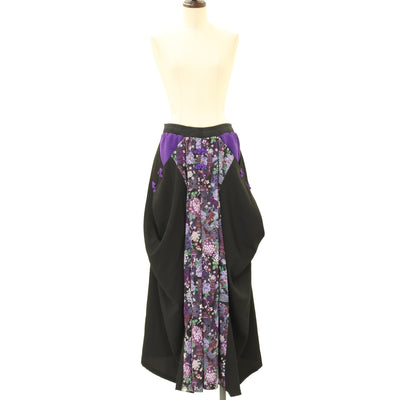 未使用★キューティーフラッシュ　和柄　アシメスカート　金糸　和ロリ　M USED】和柄アシメスカート | Qutie Frash | ロリータ ゴスロリブランド