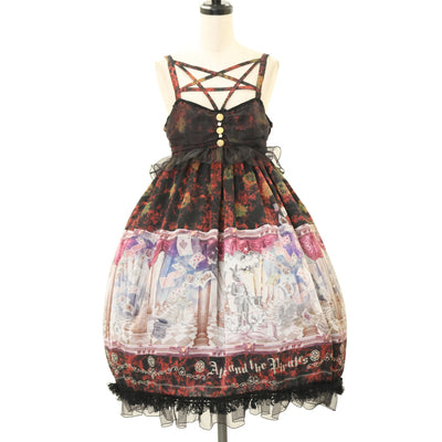 ALICE and the PIRATES 月夜の夢のエレクトリックサァカス USED】月夜の夢のエレクトリック・サァカス柄ジャンパースカートⅠ