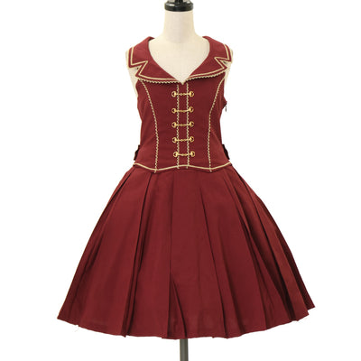 チュロスストライプジャンパースカート USED】チュロスストライプジャンパースカート | ALICE and the PIRATES