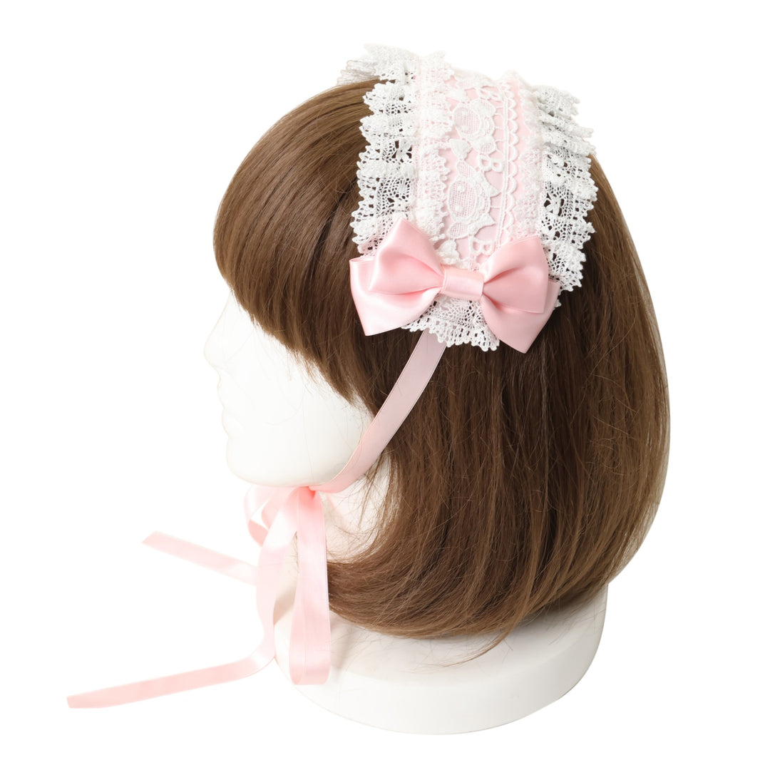 USED】くみゃちゃんのLovely Paradeヘッドドレス（ピンク×オフ白