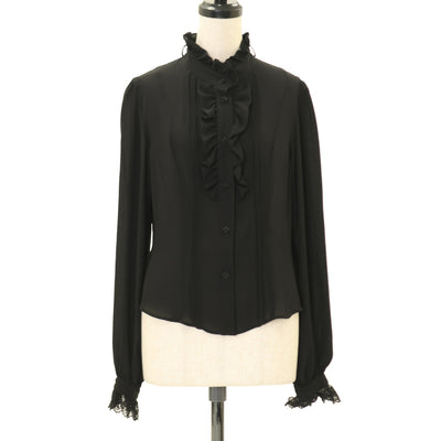 USED】クロスアーチカトリーヌワンピース(5分袖/黒×青) | Moi-même