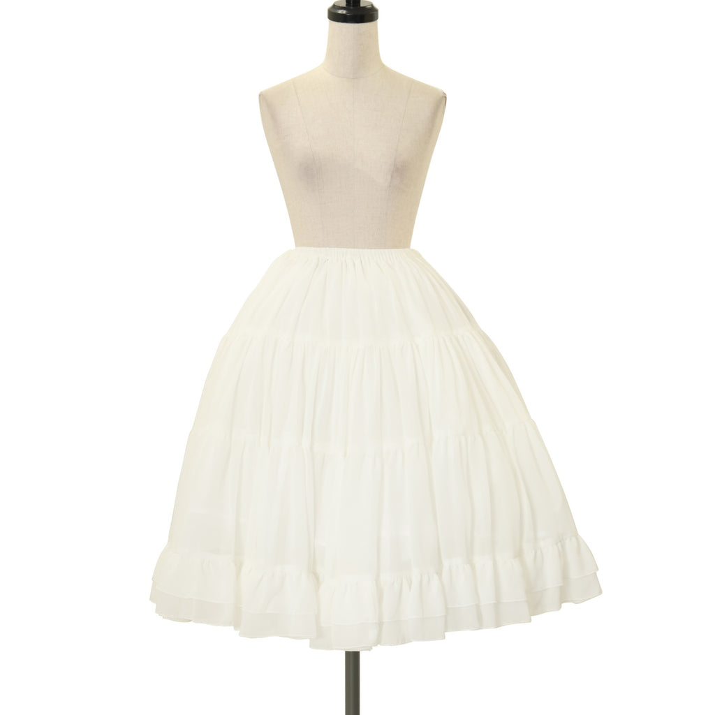 USED】ボリュームシフォンフリルペチコートスカート | Victorian