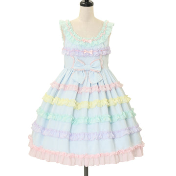 USED】花鳥風月～乙女のはなごろも～プリーツジャンパースカート（格子