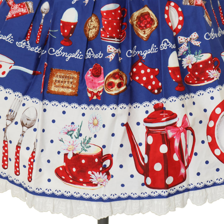 USED】French Cafe 切替ジャンパースカートSet | Angelic Pretty