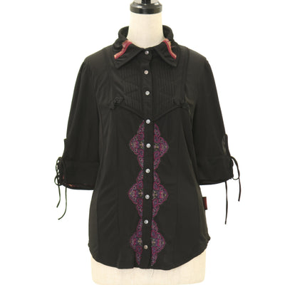 USED】croce 蜘蛛の巣レース二重襟ブラウスワンピース | Ozz On