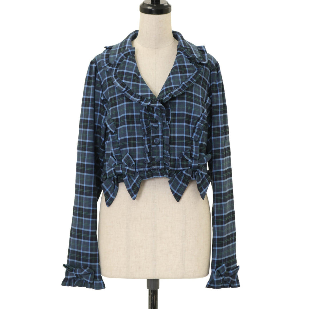 USED】【axes femme kawaii/Mサイズ】タータンチェックジャケット