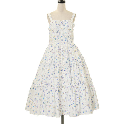 USED】花鳥風月〜乙女のはなごろも〜プリーツジャンパースカート