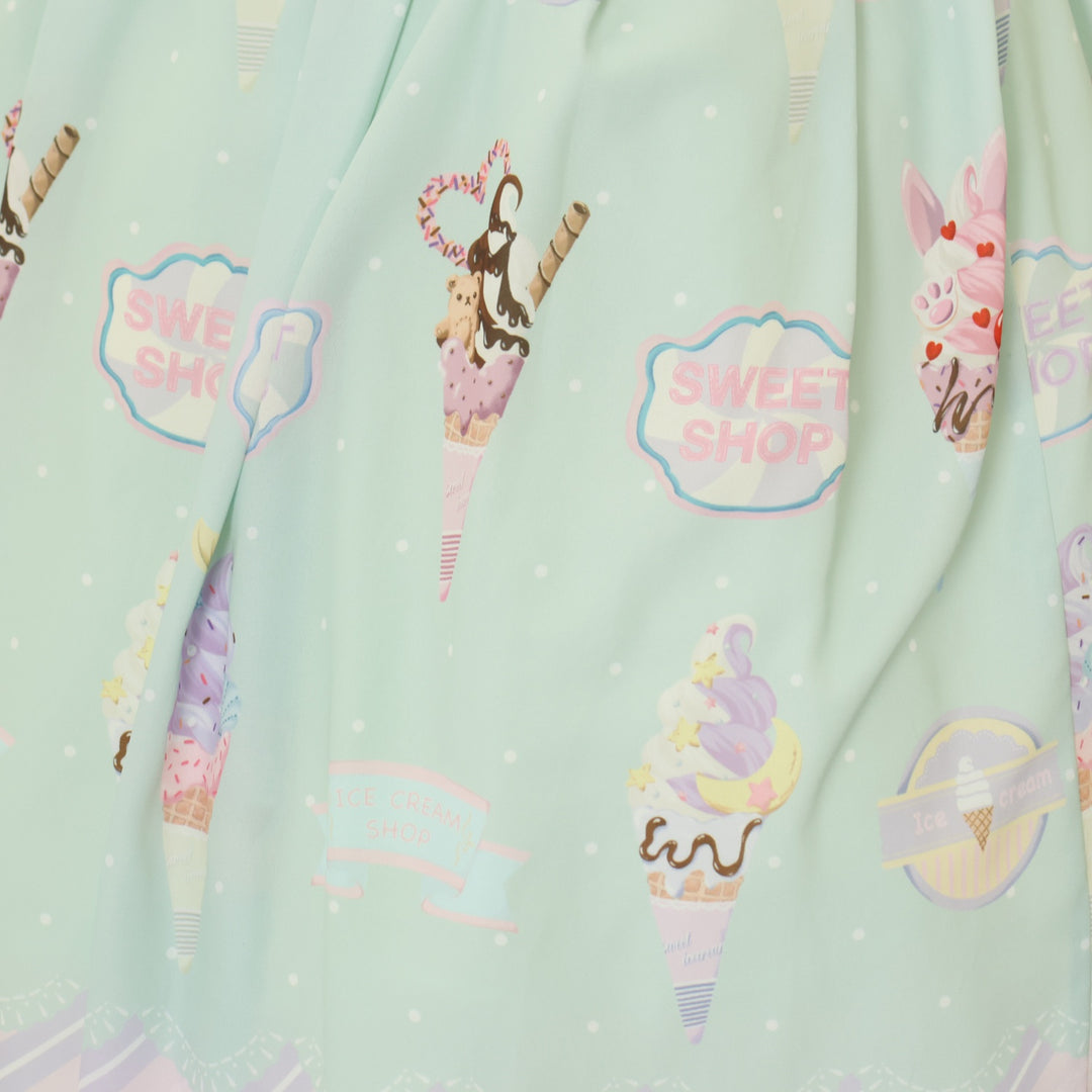 USED】【axes femme kawaii/Mサイズ】アイス柄半袖ワンピース