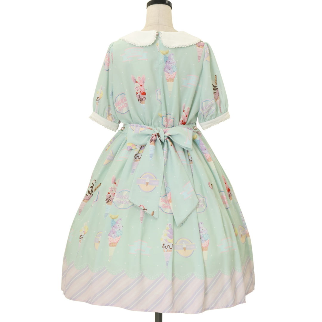 USED】【axes femme kawaii/Mサイズ】アイス柄半袖ワンピース