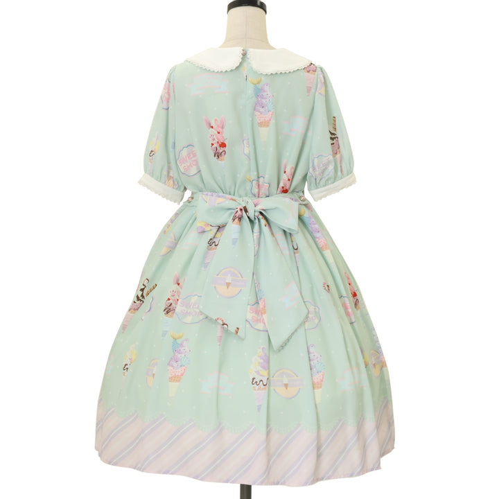 USED】【axes femme kawaii/Mサイズ】アイス柄半袖ワンピース