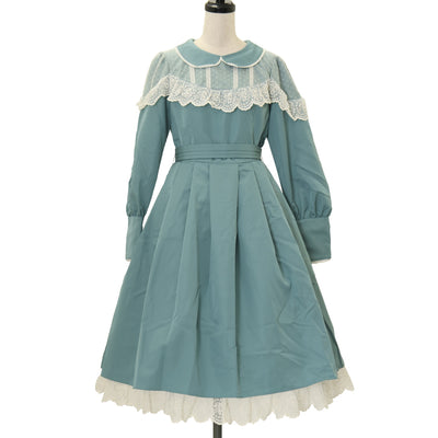 USED】croce 蜘蛛の巣レース二重襟ブラウスワンピース | Ozz On