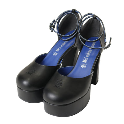 USED】ラウンド切り替えカットソー（黒×黒） | Moi-même-Moitié