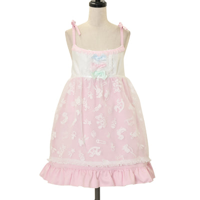 USED】【Mサイズ】薔薇と十字架のレースジャンパースカート | Innocent