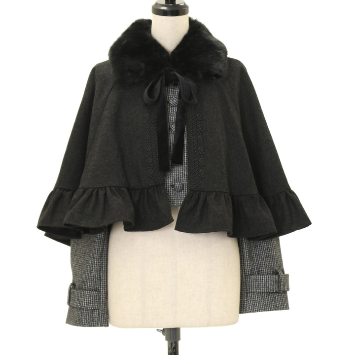 USED】【Mサイズ】Gretelショートケープコート | Sheglit Wunderwelt