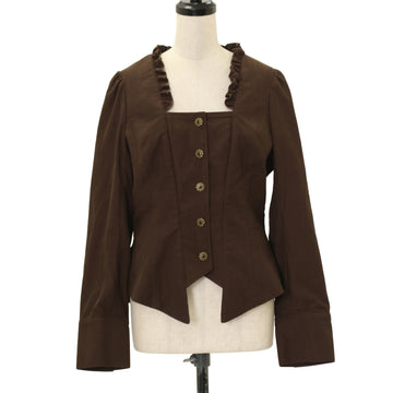 USED】ラウンド切り替えカットソー（黒×黒） | Moi-même-Moitié