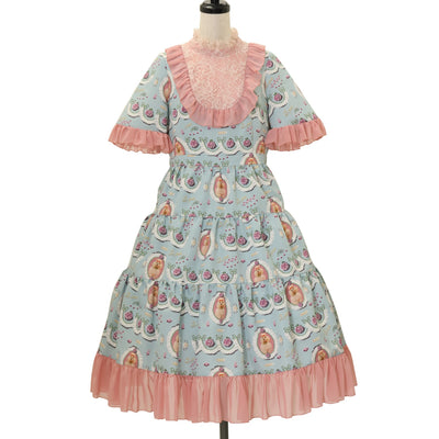 USED】【Lサイズ】セレーネワンピース（ライトブルー×ブルー