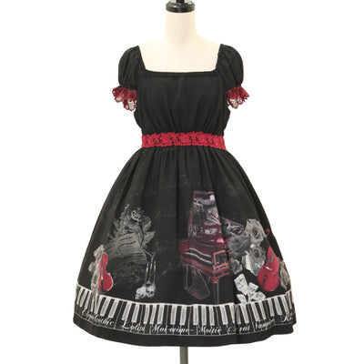 USED】クロスアーチレースリボンオーバーニー（Black x white lace x