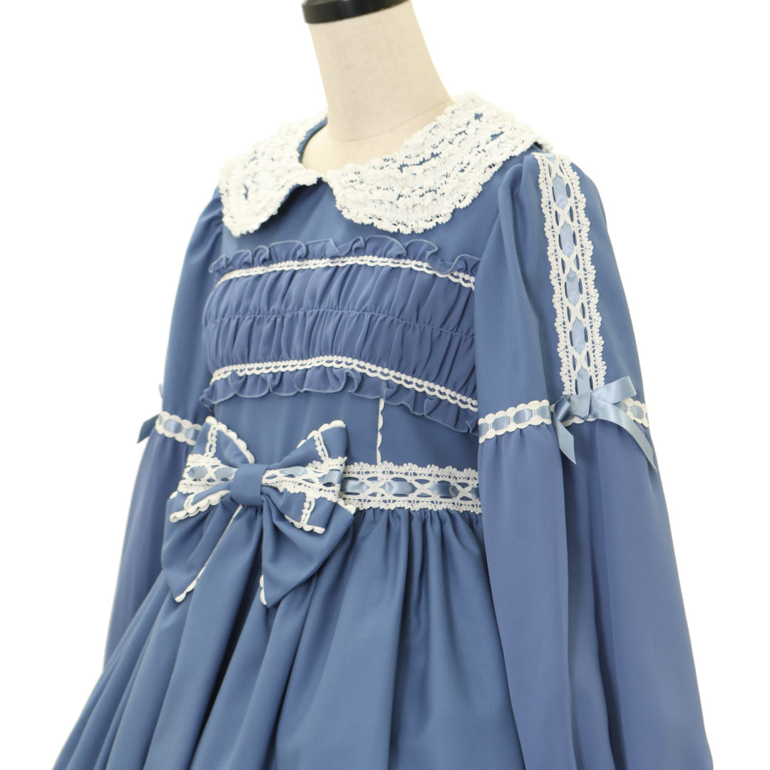 アンジェリックプリティ　オルゴールdollワンピース　ブルーグレー USED】オルゴールDollワンピース | Angelic Pretty Wunderwelt Online