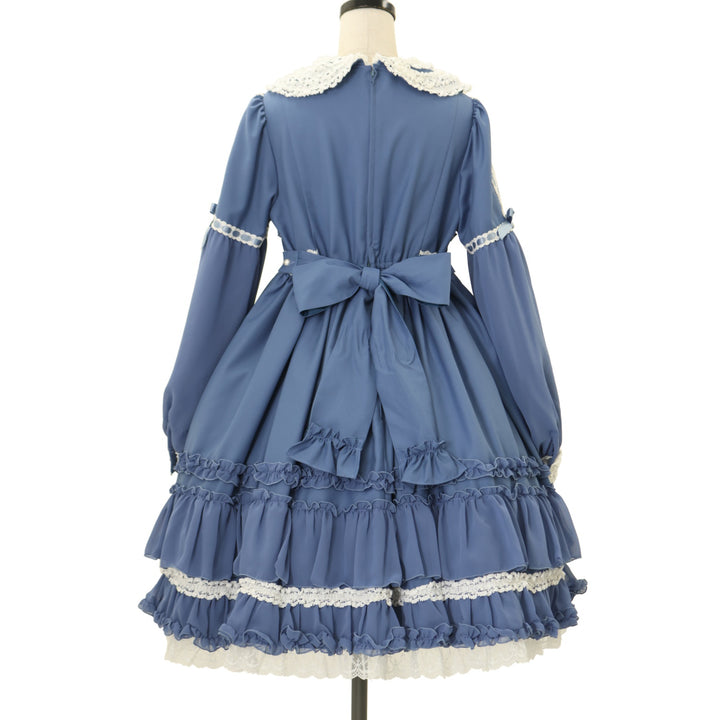アンジェリックプリティ　オルゴールdollワンピース　ブルーグレー USED】オルゴールDollワンピース | Angelic Pretty | ロリータ