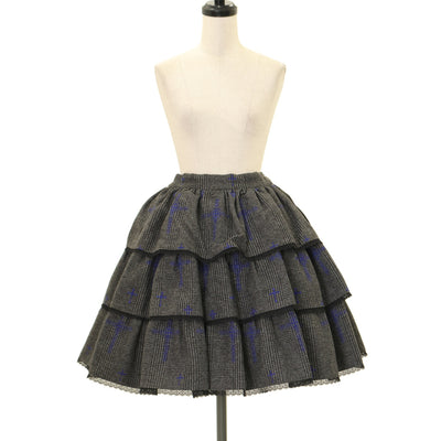 USED】ラウンド切り替えカットソー（黒×黒） | Moi-même-Moitié