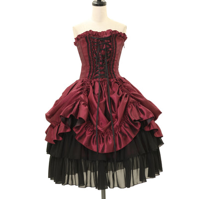 USED】ハリー・ポッター フリルコルセットスカート グリフィンドール