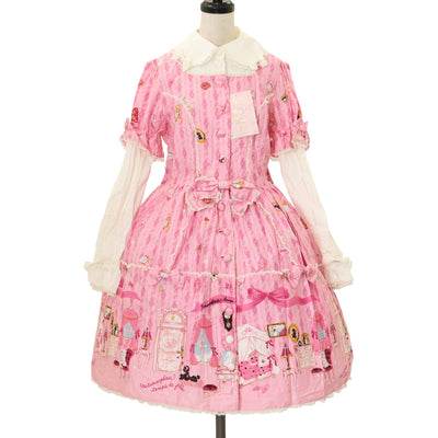 USED】【Lサイズ】つる薔薇レースアニバーサリー ワンピース（クロ