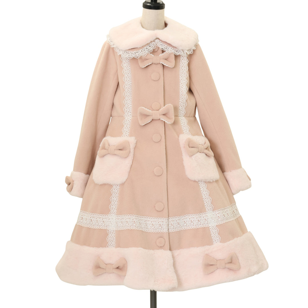 【22日まで限界値下げ】axes femme kawaii スノードルチェコート axes femme - axes femme kawaii スノードルチェコート（ピンク）の