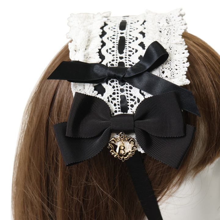 USED】プリンセスドロップヘッドドレス(黒×オフ白) | BABY, THE STARS USED】プリンセスドロップヘッドドレス(黒×オフ白) | BABY, THE STARS