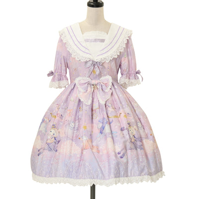 木漏れ日の中の鈴蘭ワンピース 木漏れ日の中の鈴蘭ワンピース