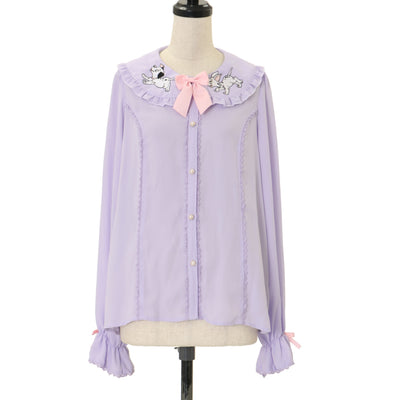 USED】ハートダマスクスクエアあき姫袖ブラウス | metamorphose