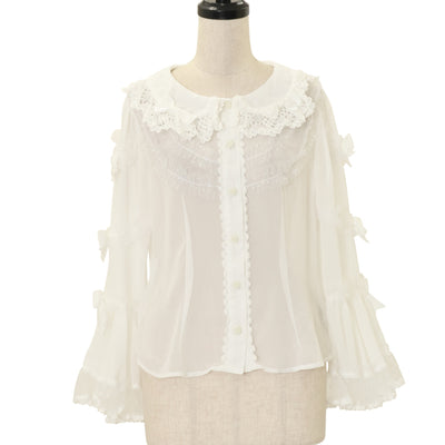 s*h様 Innocent Would スタンドカラーリボンブラウス Innocent World