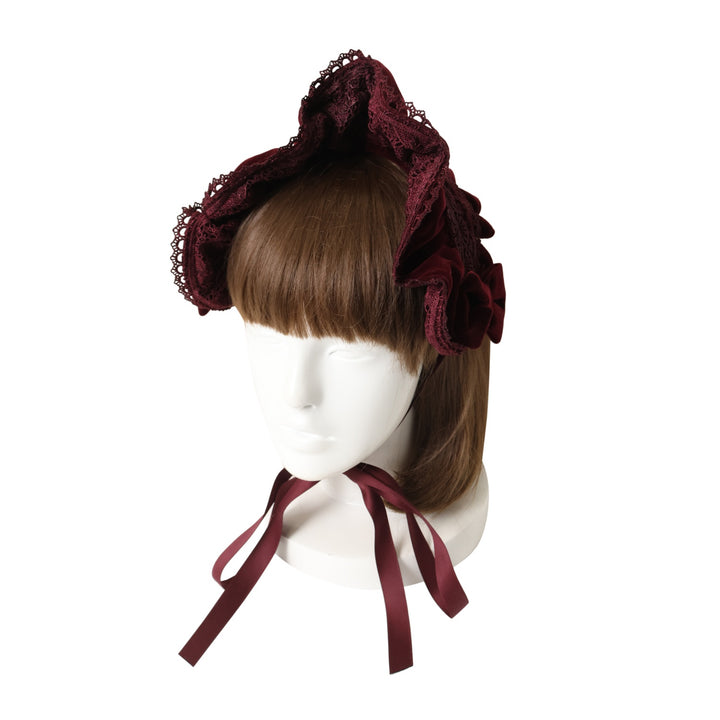 USED】【axes femme kawaii】ベルベットドールハーフボンネット