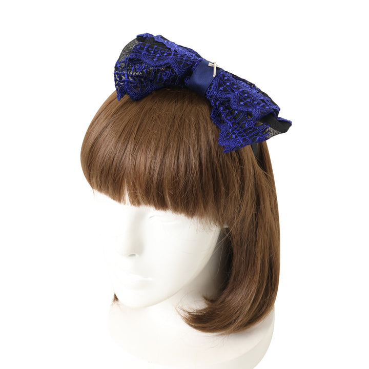 USED】クロスアーチカチューシャ(Black × Blue) | Moi-même-Moitié