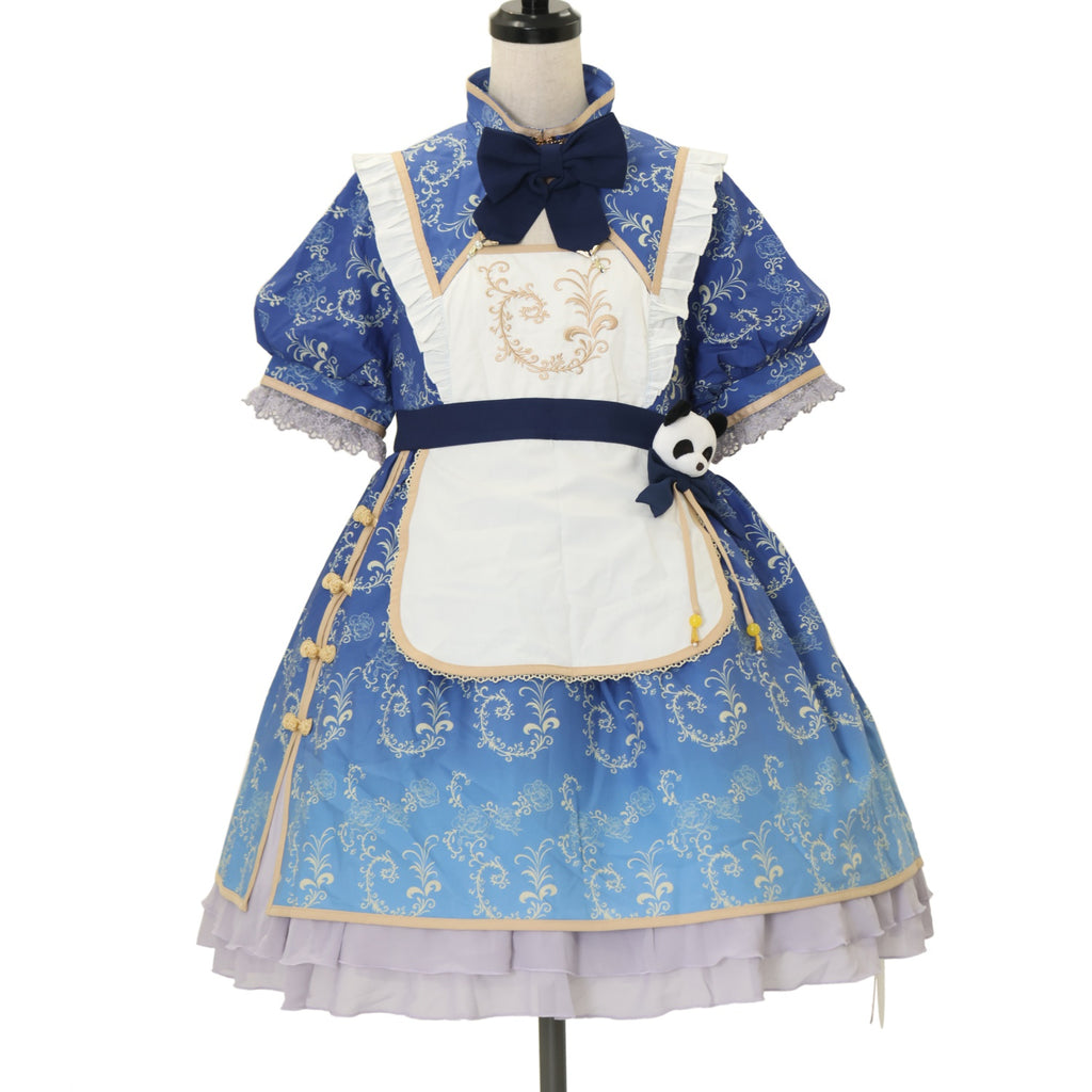 【6点SET】新品 to Alice パンダチャイナメイドワンピース ブルー USED】【Mサイズ】パンダチャイナメイドワンピース | To Alice