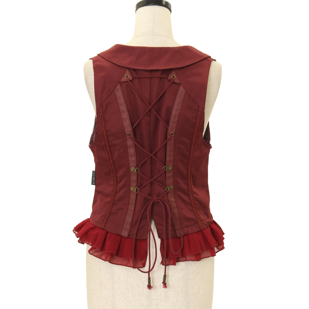 USED】ONESTE 薔薇刺繍ベスト | Ozz On | ロリータ ゴスロリブランド服