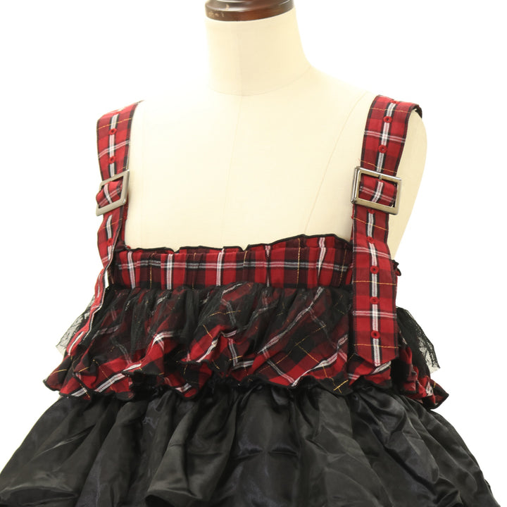 【PUTUMAYO】鏡音リン　ワンピース USED】【PUTUMAYO×初音ミク×乙女衣装図鑑】鏡音リン チェック柄レッグ