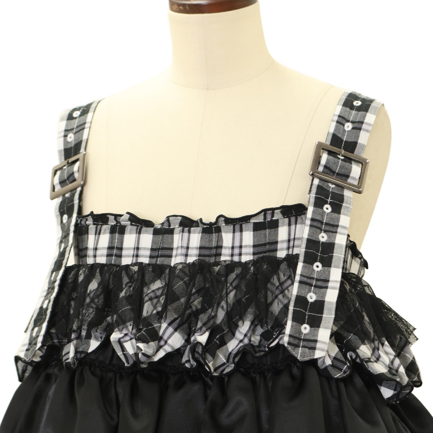 【PUTUMAYO】鏡音リン　ワンピース USED】【PUTUMAYO×初音ミク×乙女衣装図鑑】鏡音リン チェック柄レッグ
