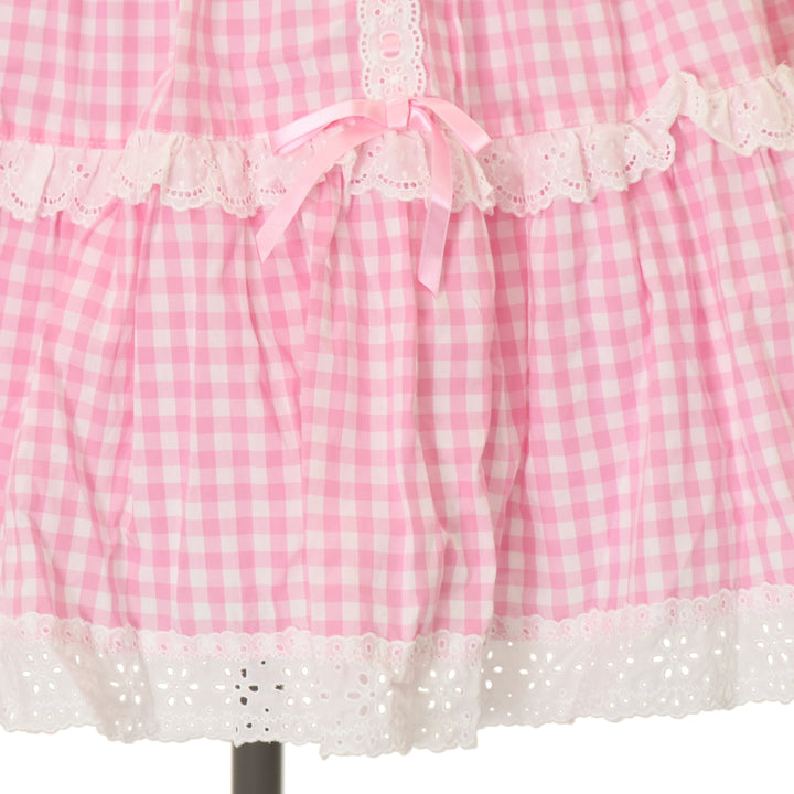 USED】肩リボンジャンパースカート（ギンガム） | Angelic Pretty