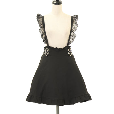 USED】【Mサイズ】フロッキープリントタックスカート | Moi-même