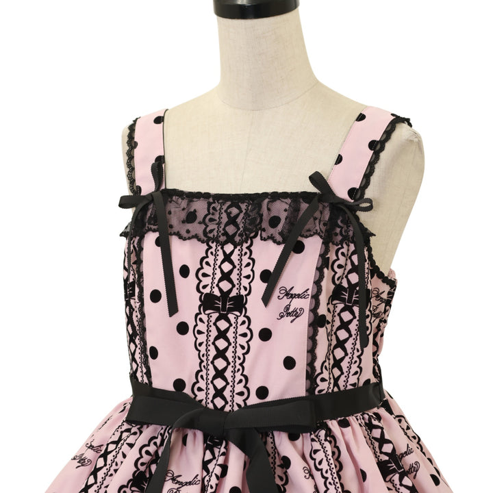 パ*タ様 【サンプル品】Actress Laceジャンパースカート ヘッドドレス USED】Actress Laceジャンパースカート | Angelic Pretty | ロリータ