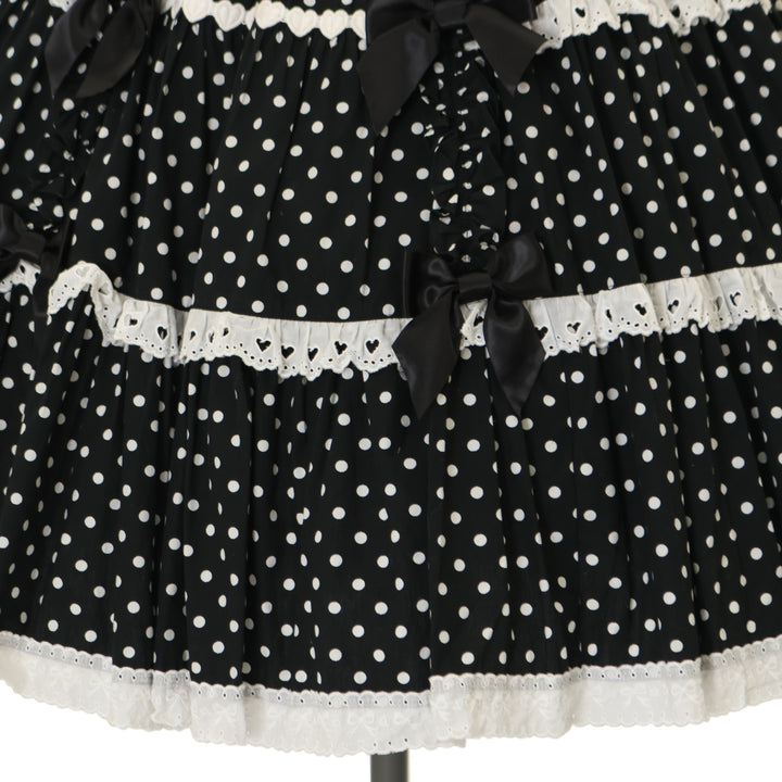 USED】肩リボンジャンパースカート（ドット） | Angelic Pretty